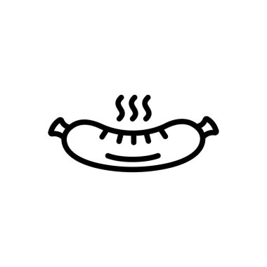 Sosis siyah çizgi simgesini 