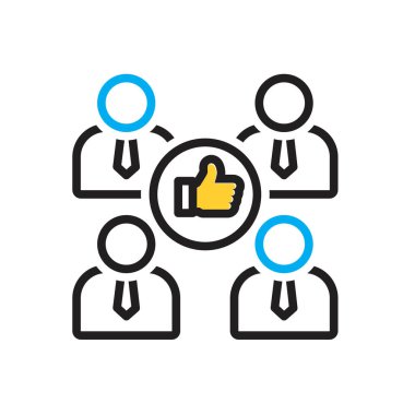 Tatmin etmek için çoklu renk simgesi 