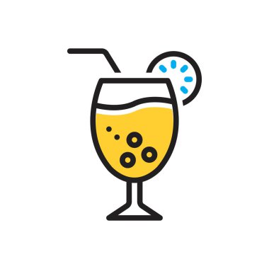 Meyve suyu için çok renkli simge 