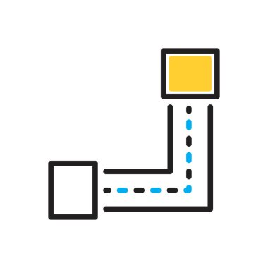 Geçiş yolu ile çoklu renk simgesi 