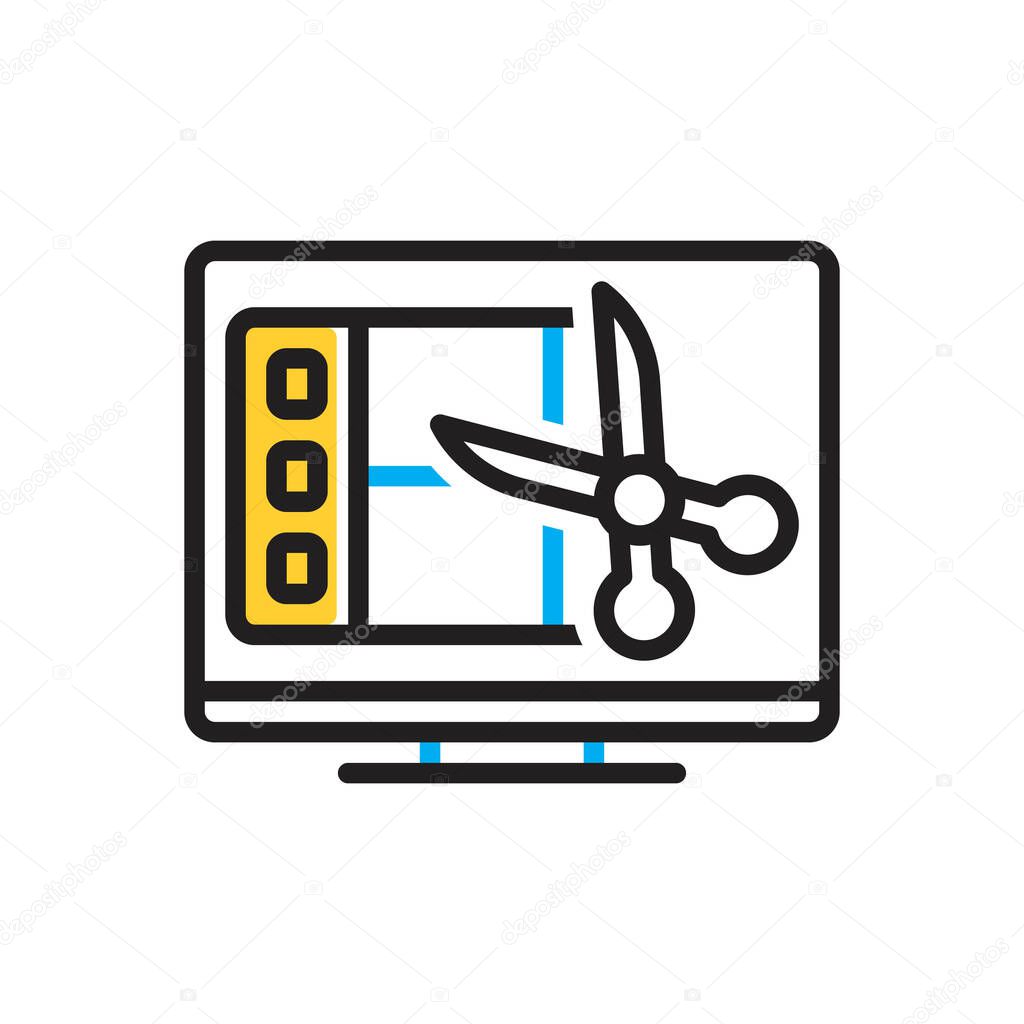 Multi color icon for edition