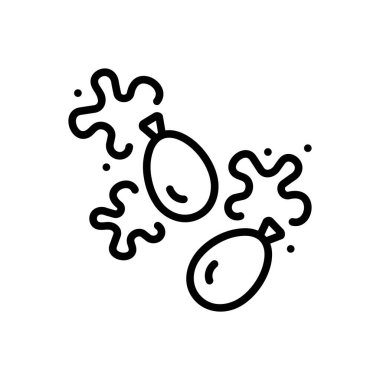 Su balonları için siyah çizgi simgesi