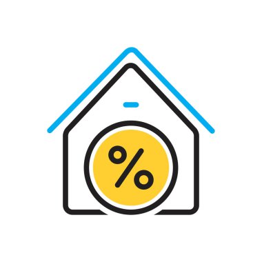 Vergi için çok renkli simge 