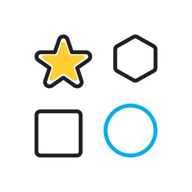 Temelde çoklu renk simgesi 