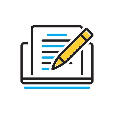 Düzenleyici için çok renkli simge 