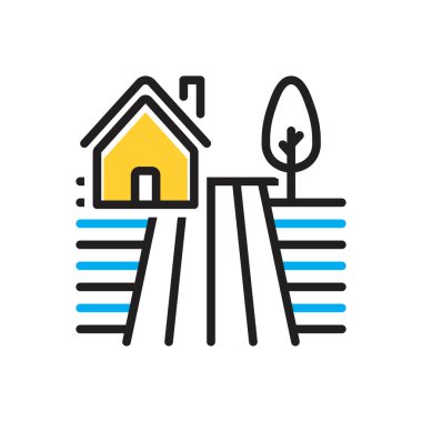 Multi color icon for farm 