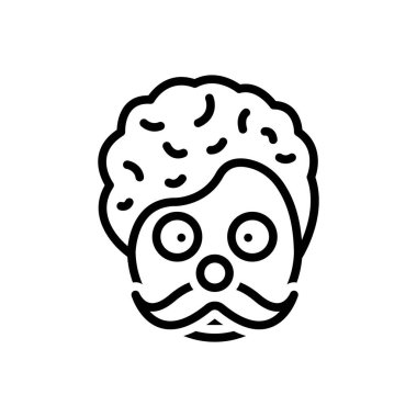 Şaka için siyah çizgi simgesi 