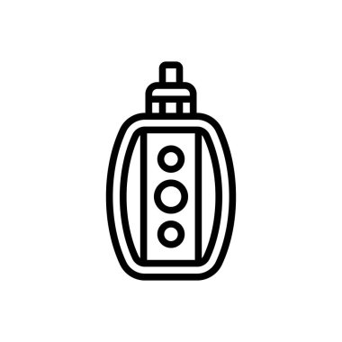 Vape için siyah çizgi simgesi 