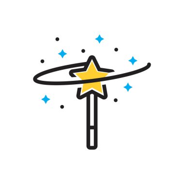 Etki için çok renkli simge 