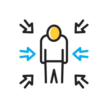 Skandal için çok renkli simge 