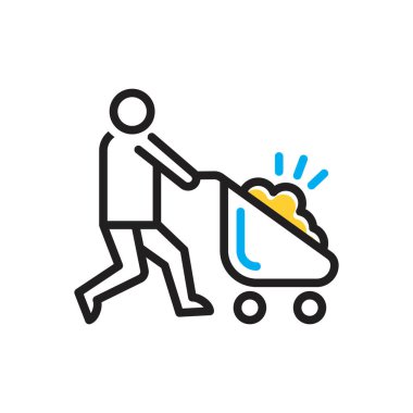 Taşıma için çok renkli simge 