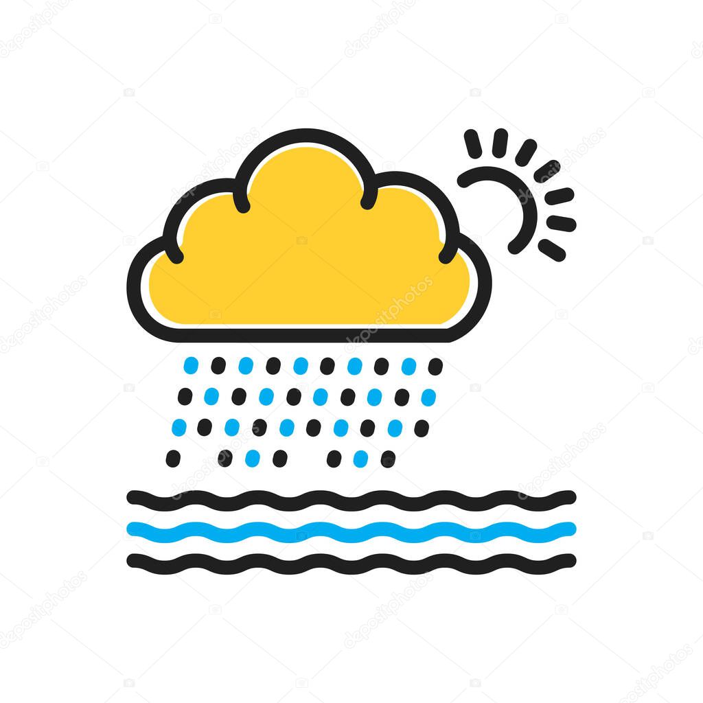 Multi color icon for heavily