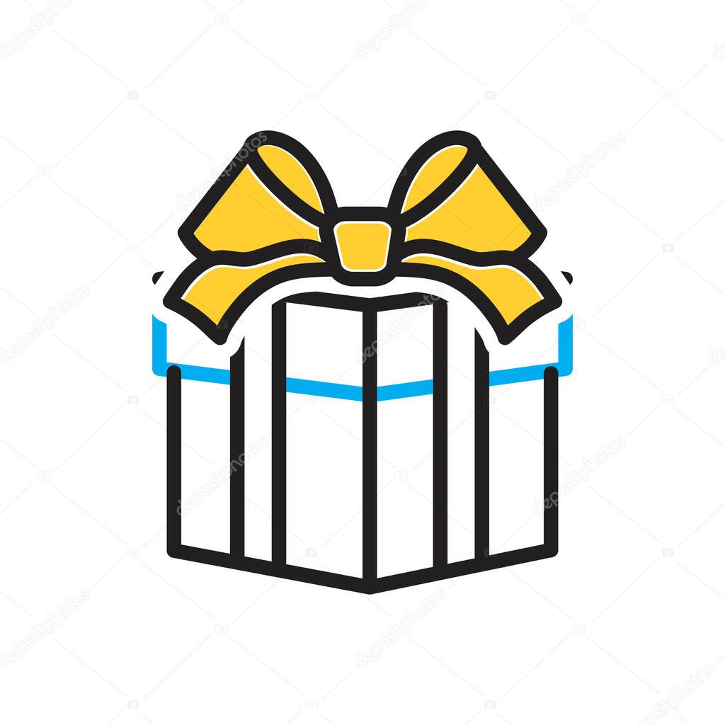 Multi color icon for gift
