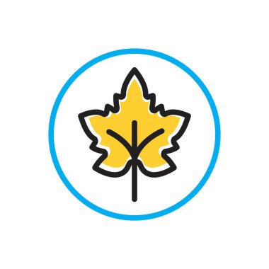 Yaprak için çok renkli simge 