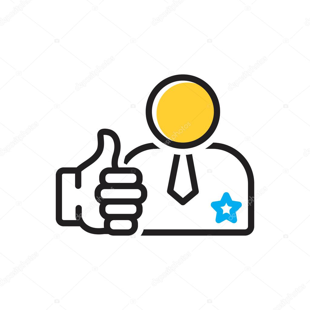 Multi color icon for really