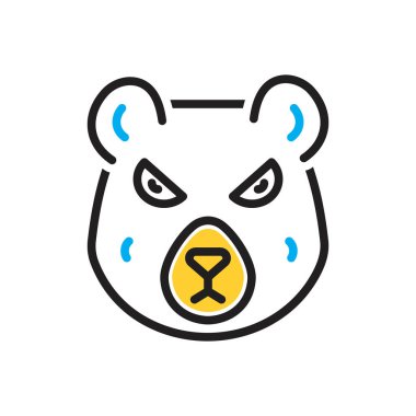 Ayı için çok renkli simge 