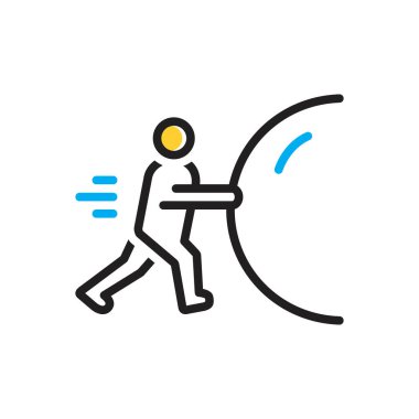 Çaba için çok renkli simge 