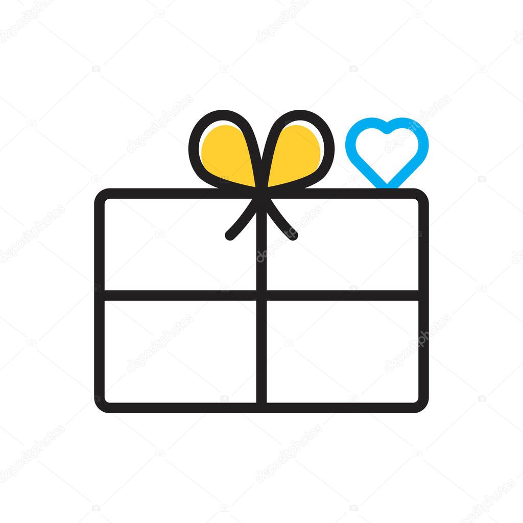 Multi color icon for upon