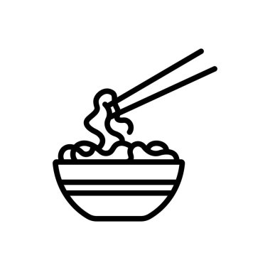 Maggi için siyah çizgi simgesi 