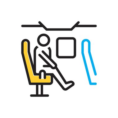 Yolcu için çok renkli simge 