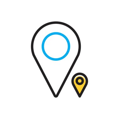 Büyük kütle için çok renkli simge 