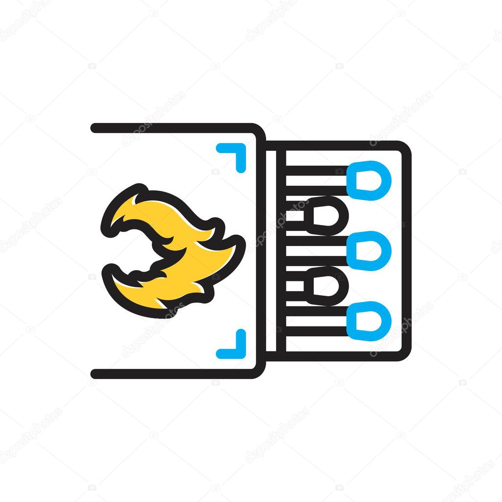 Multi color icon for match