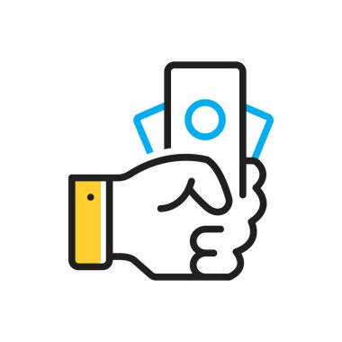 Ücret için çok renkli simge 