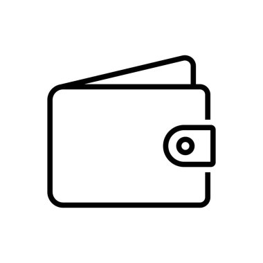 M-cüzdan siyah çizgi simgesini 