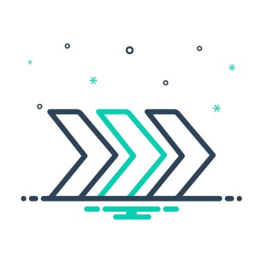 Oklar için simgeyi karıştır 