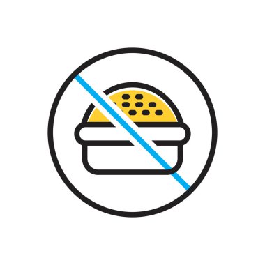 Hayır için çok renkli simge 