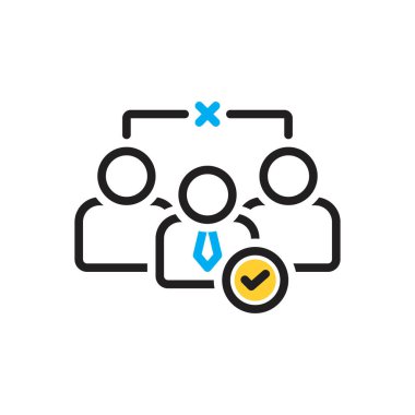 Adaylık için çok renkli simge 