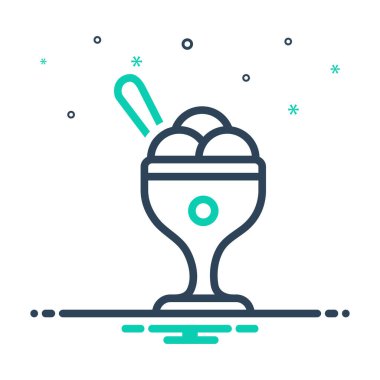 Tatlı olarak simgeyi karıştır