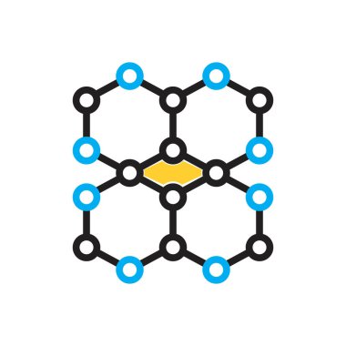 Madde için çok renkli simge 