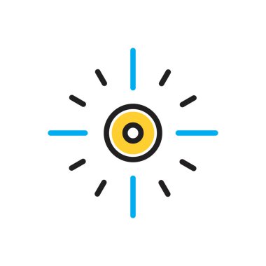 Merkez için çok renkli simge 