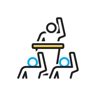 Talep için çok renkli simge 