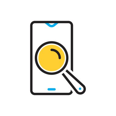 Arama için çok renkli simge 