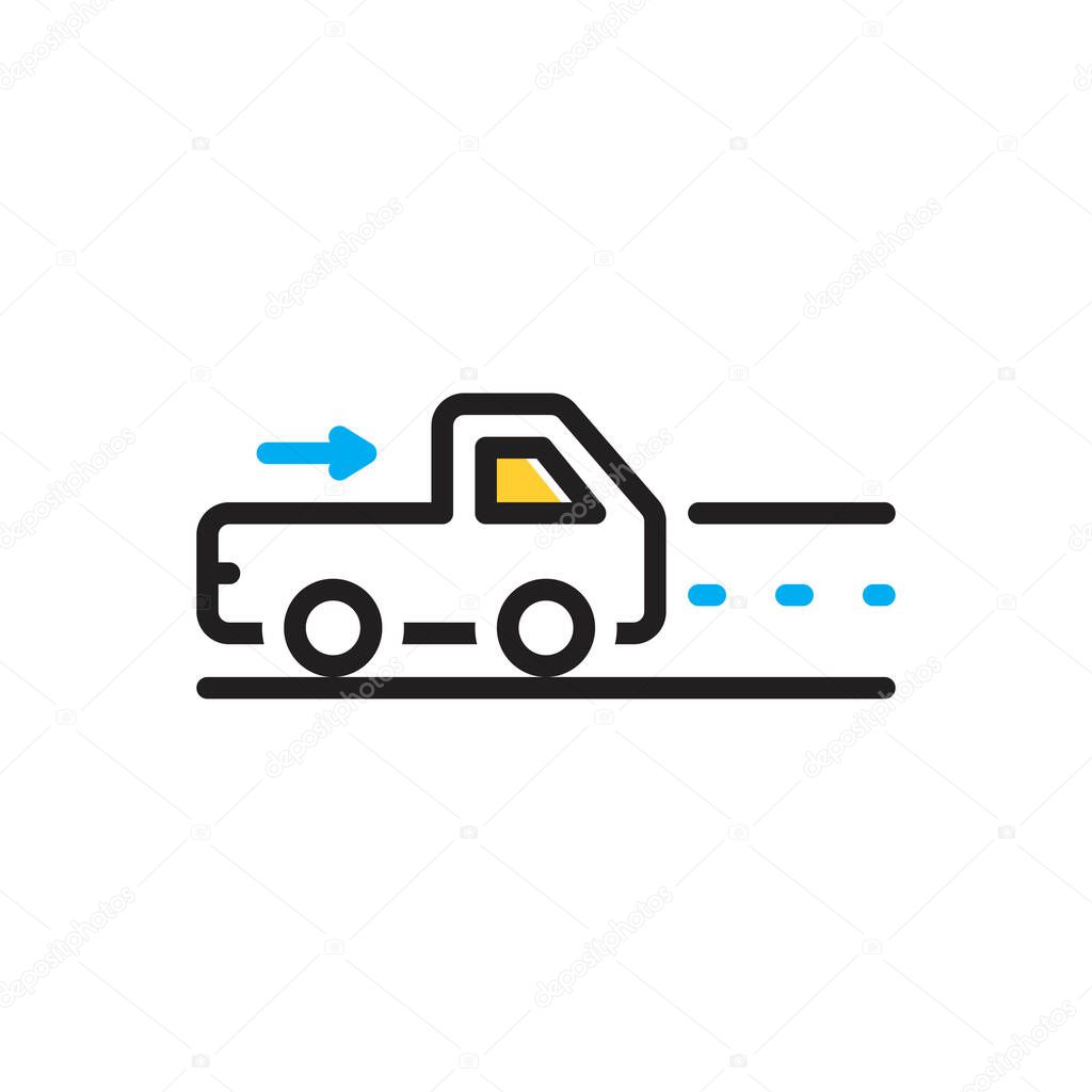 Multi color icon for go