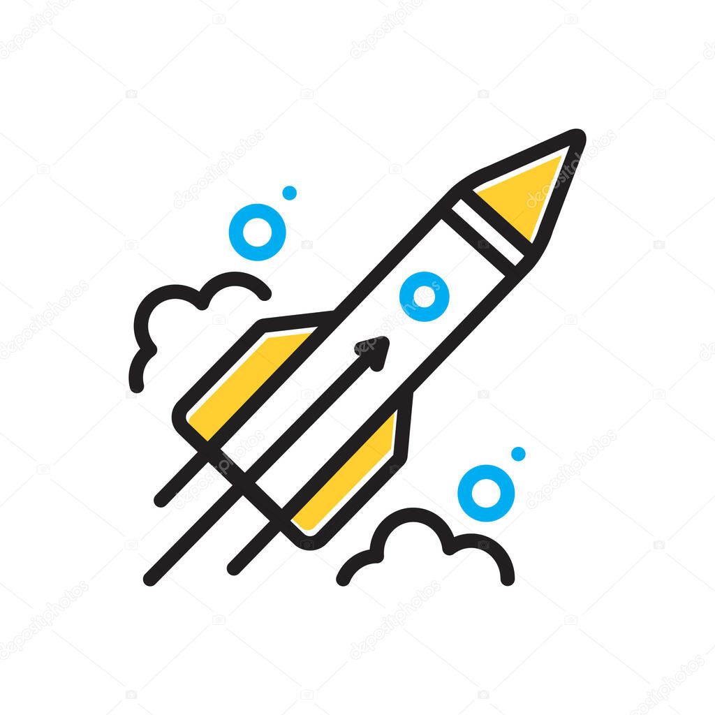Multi color icon for beginning