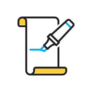 Vurgulayıcı için çoklu renk simgesi 