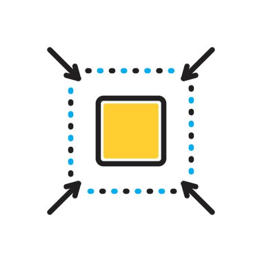 Azaltmak için çok renkli simge 