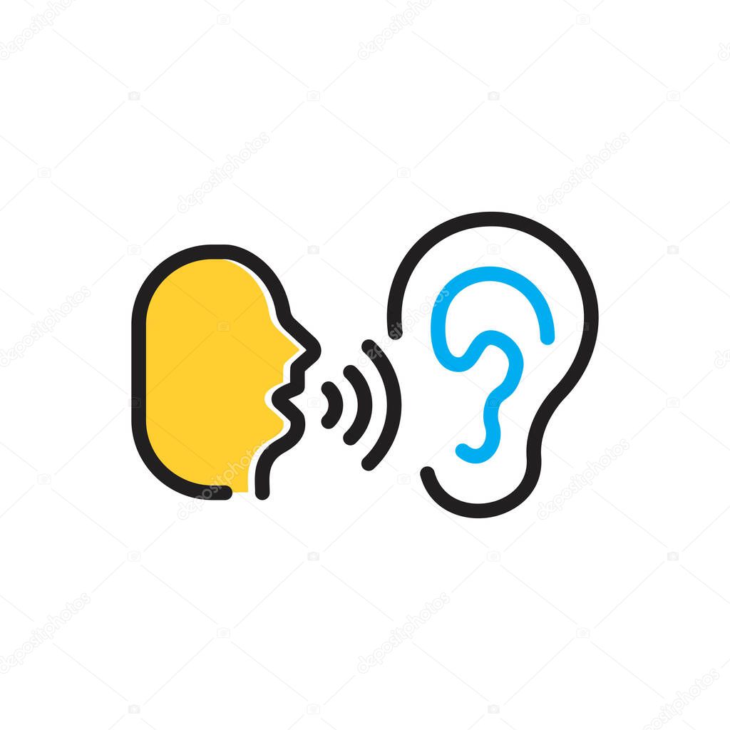 Multi color icon for whisper