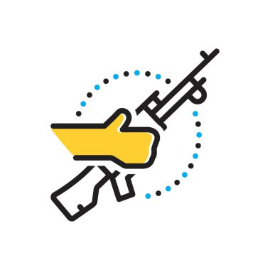 Teröristler için çok renkli simge