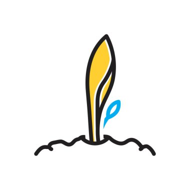 Ortaya çıkmak için çok renkli simge 