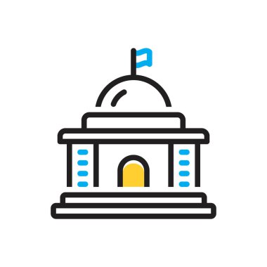 Hükümet için çok renkli simge 