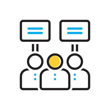 Gösteri için çok renkli simge