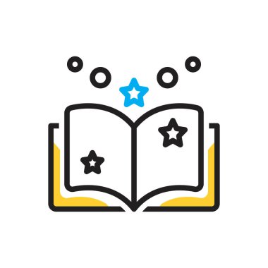 Kurgu için çok renkli simge 