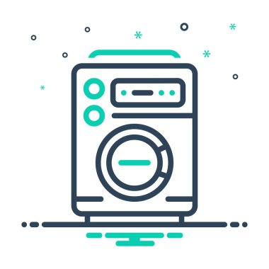 Çamaşır makinesi için simgeyi karıştır