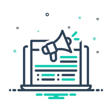 İnternet pazarlaması için karıştırma simgesi