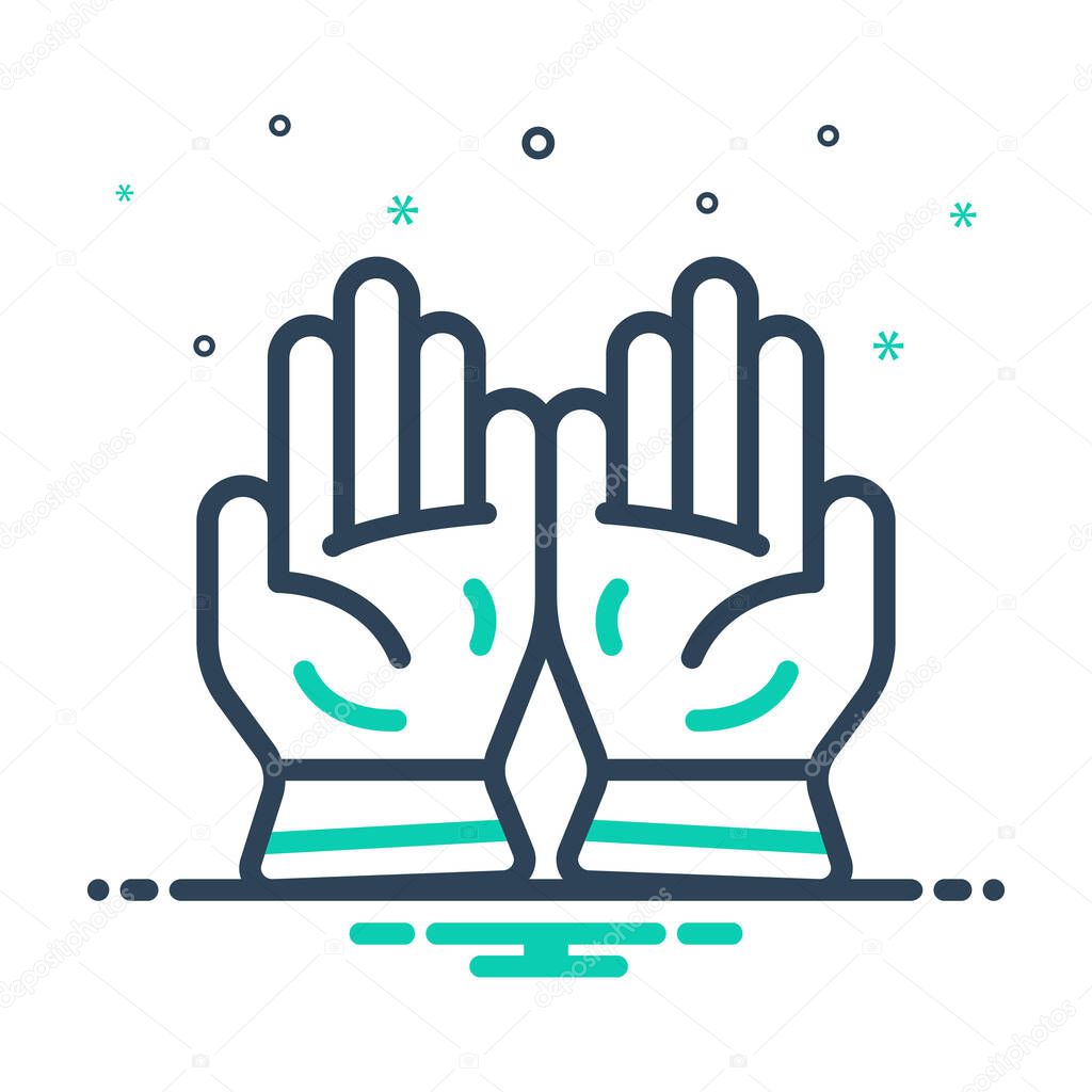 Mix icon for gloves