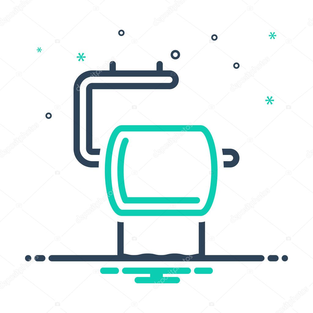 Mix icon for toilet paper